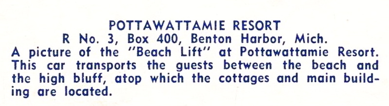 Pottawattamie Resort Motel - Vintage Postcard (newer photo)
